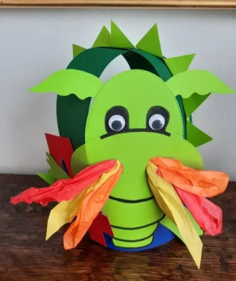 Sombrero loco con cartulina en forma de dragon sombrero loco con cartulina en forma de dragon