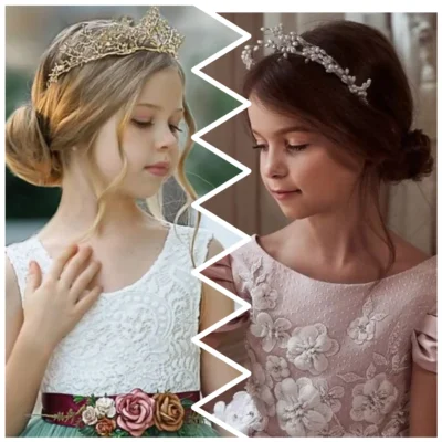 Ideas de peinado de princesa con corona para nenas