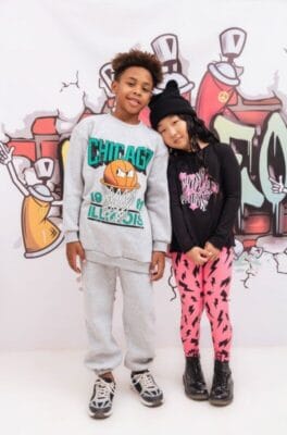 Invierno estilo punk look para niños Invierno estilo punk look para niños