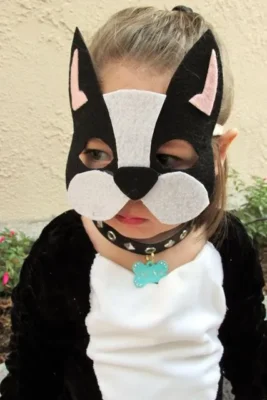 Mascara para disfraz de perro para niña mascara foma eva de perro para ninos