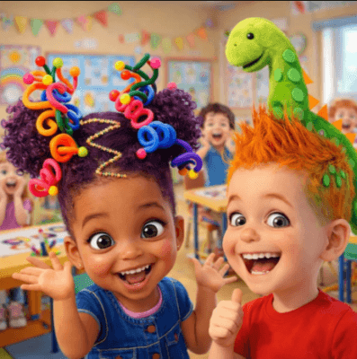 peinados locos para niñas y noños