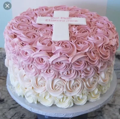 torta comunoin rosas colores