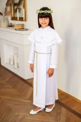 tunicas para comunion para nenas en dorado