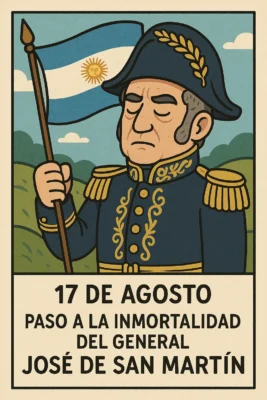 17 de agosto Paso a la Inmortalidad del General José de San Martín