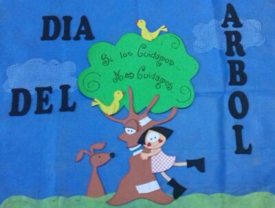 Cartelera escolar para el dia del arbol Cartelera escolar para el dia del arbol