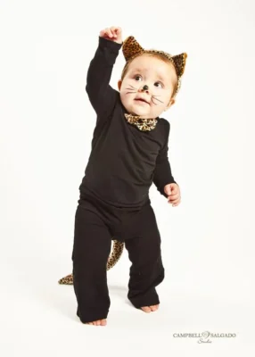 Disfraz facil de gato para bebes