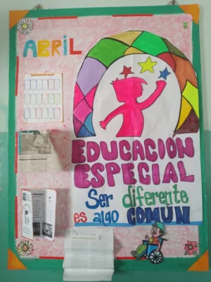 Idea de Carteleras escolares para dia de la Educacion especial
