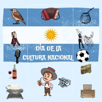 cartelera dia de la cultura argentina