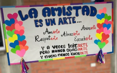 cartelera escolar para el dia de la amistad cartelera escolar para el dia de la amistad