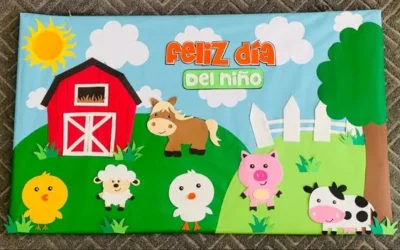 decoracion tematica cartelera granja dia del niño decoracion tematica cartelera granja dia del niño