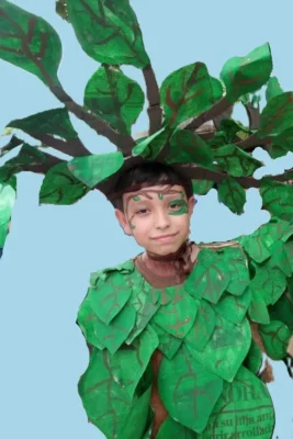disfraz de arbol para niños