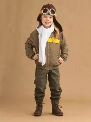 disfraz de piloto de la fuerza aerea facil para niños