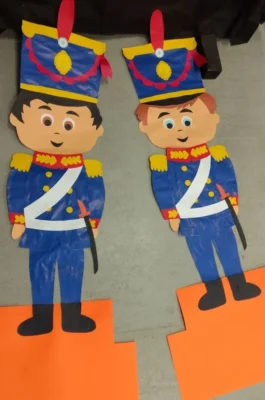soldados de cartulina general San Martin