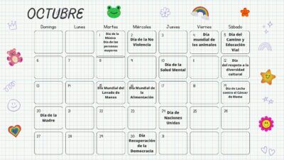 Efemerides Octubre 2024 -Calendario escolar PDF