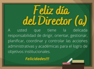 Feliz dia del Director Feliz dia del Director