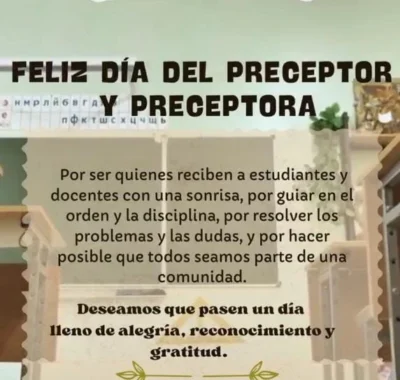 Feliz dia preceptor Feliz dia preceptor