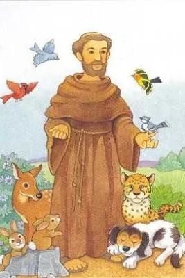 Ilustracion de san francisco con animales Ilustracion de san francisco con animales