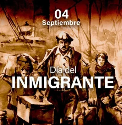 Poster imprimible 4 de septiembre dia del inmigrante Poster imprimible 4 de septiembre dia del inmigrante