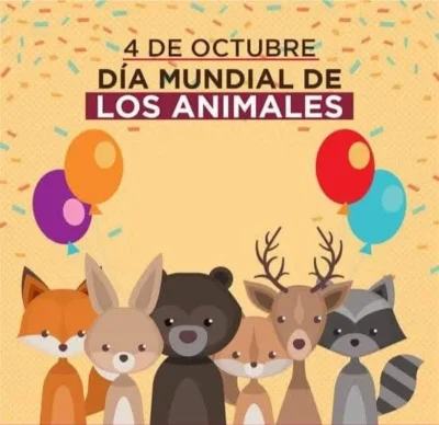 Poster para dia mundial del animal Poster para dia mundial del animal