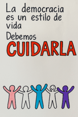 afiche cuidar la democracia