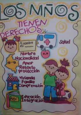 afiche de los derechos del niño