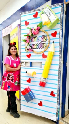 puerta decorada dia del maestro puerta decorada dia del maestro
