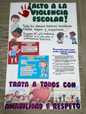 Afiche para Día contra la Violencia y el Acoso Escolar