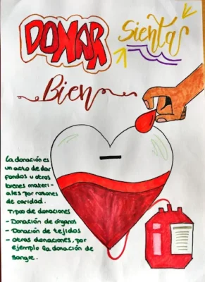 Idea afiche Donacion voluntaria de sangre