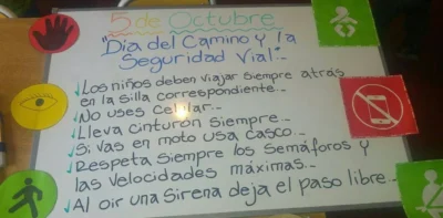 Idea afiche escolar dia de la Educacion Vial Idea afiche escolar dia de la Educacion Vial