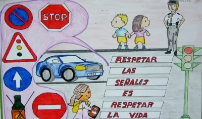 Idea de cartelera escolar para dia de la educacion vial Idea de cartelera escolar para dia de la educacion vial