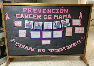 Idea de cartelera para Prevencion de cancer de mama Idea de cartelera para Prevencion de cancer de mama