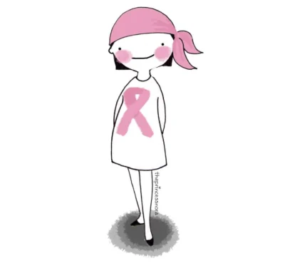 Imagen para cartelera contra el cancer de mama