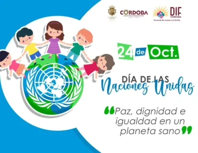 Poster imprimible Dia de las naciones unidas con frase