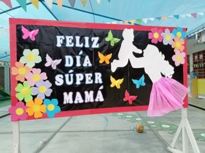 afiche feliz dia de la madre