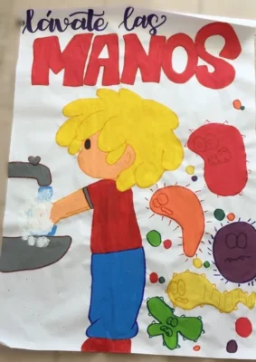 afiche lavate las manos 11zon