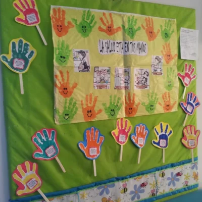 cartelera jardin dia del lavado de manos 11zon