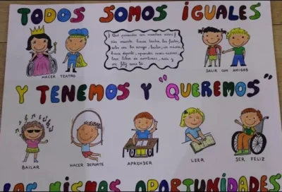 Afiche escolar Día de las Personas con Discapacidad Afiche escolar Día de las Personas con Discapacidad