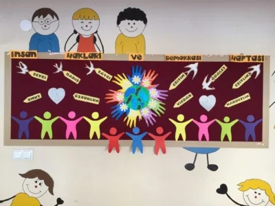 Cartelera de los derechos humanos