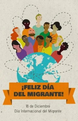 Poster para compartir dia mundial del inmigrante Poster para compartir dia mundial del inmigrante