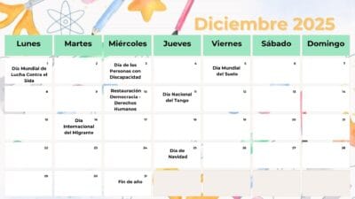 calendario escolar efemerides Diciembre 2025 calendario escolar efemerides Diciembre 2025