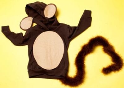 disgraz de mono con buzo con capucha