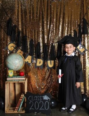 ideas ambientacion foto graduacion jardin