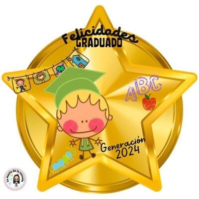 medalla imprimible graduado jardin 2024 medalla imprimible graduado jardin 2024