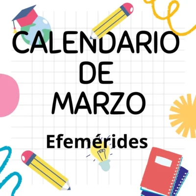 Calendario efemerides marzo