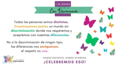 Cartel para compartir dia de Cero discriminacion Cartel para compartir dia de Cero discriminacion
