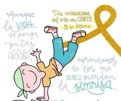 Cartelera ilustracion dia de la lucha contra el cancer infantil