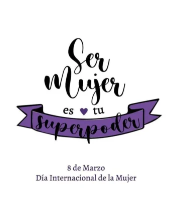 Poster con frase para compartir dia de la mujer de marzo Poster con frase para compartir dia de la mujer de marzo