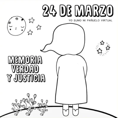 Imagen ilustracion para cartelera Dia de la Memoria por la Verdad y la Justicia Imagen ilustracion para cartelera Dia de la Memoria por la Verdad y la Justicia