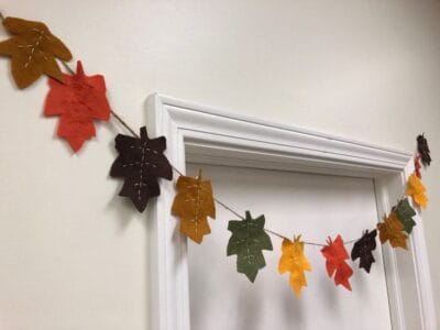 guirnalda hojas otoño guirnalda hojas otoño