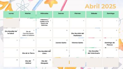 PDF Calendario Efemerides Abril 2025